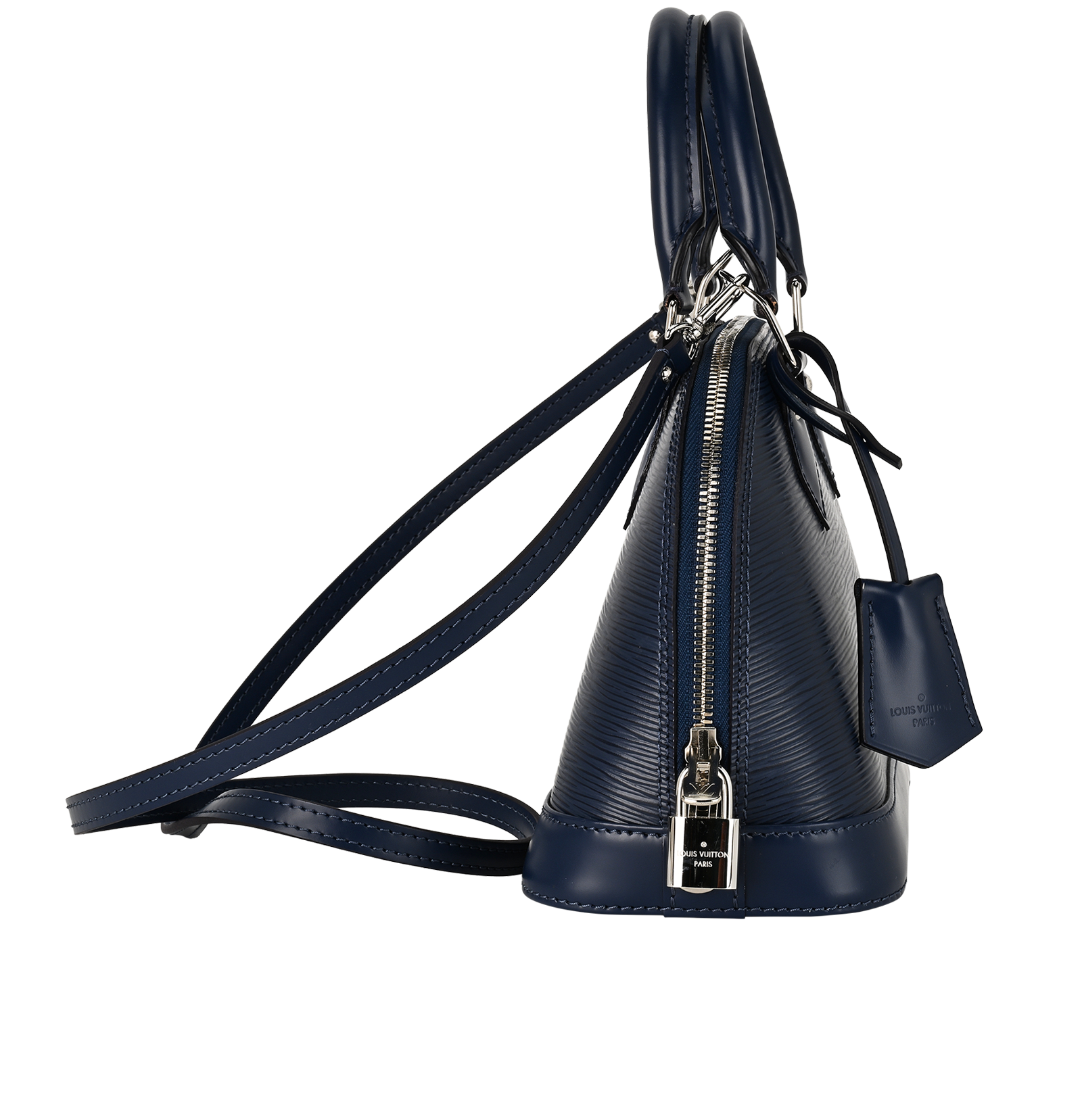 Alma BB Epi, &pound;1,150, Handbags, Blue, Leather, Side view